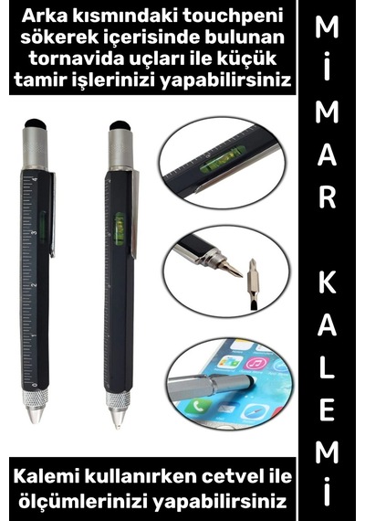 Kalem Dekoratif Hediyelik Okul Ders Mimar Mühendis Teknik Çizim Mıknatıslı Kolay Tak Çıkar Düz Yıld