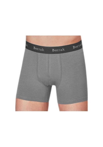Berrak Premium Likralı Modal Penye Erkek Boxer - 4476-Gri
