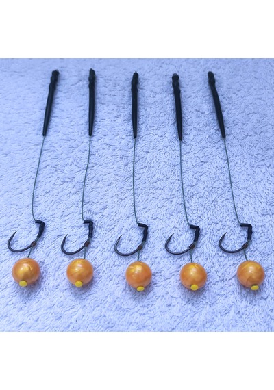 5 Adet 14 Mm Efsane Janjan Sarı Boncuklu Sazan Takımı