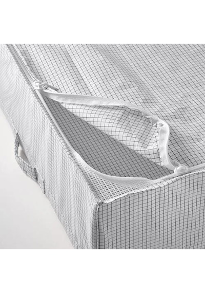 Sumuhome Stuk Hurç Saklama Depolama Düzenleme Beyaz Gri 55x51x18 Cm Beyaz - Gri