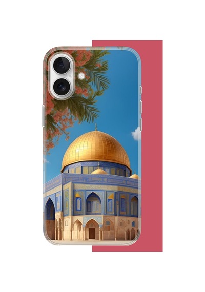 Apple iPhone 17 Uyumlu Kudüs3 Uv Baskılı Silikon Kılıf Renkli