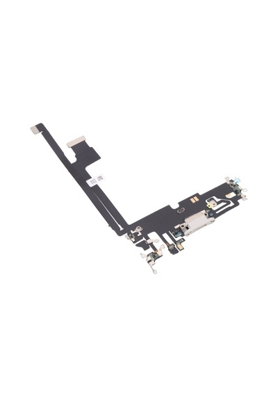 Apple Uyumlu iPhone 12 Pro Max Şarj Bordu Flex Kablo Beyaz