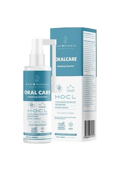Kahu Naturals Ağız Diş Sağlığı, Taze Nefes, Koku Tartar Plak Önleyici, Kedi Ve Köpek, 75 Ml