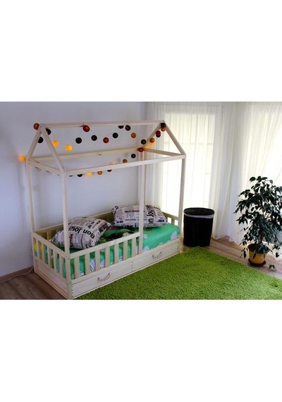 Markaawm Markaawm Montessori Çocuk Yatak Doğal Ahşap 90X190 Karyola Buse Akçaağaç