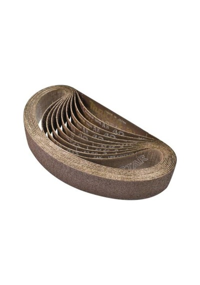 Makita 742301 7 1 1/8 X 53,3 Cm Zımpara Zımpara Bandı 40 Tane Boyutu 10pk Açık Kırmızı