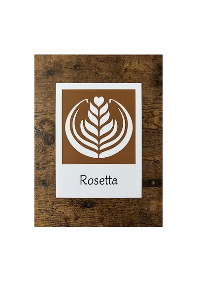 Card: Rosetta / Coffee Print Kahve Üzeri Desen Yapma Makinesi Coffe Art 3d Baskı