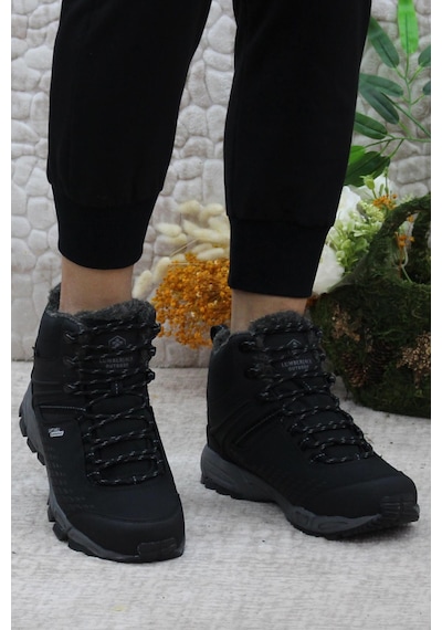 Lumberjack Flake Hi Kürklü Orijinal Ürün Su Geçirmez Waterproof Outdoor Bot Siyah