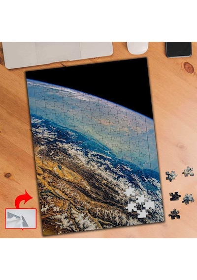 Gezegen Dünya Yakın Çekimi 240 Parça Puzzle Yapboz Tablo-440763