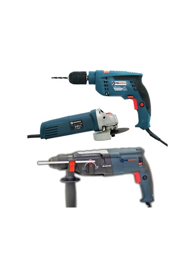 Prohummer Ph235 Elektrikli 3 Lü Set Vidalama Kırıcı Delici Taşlama