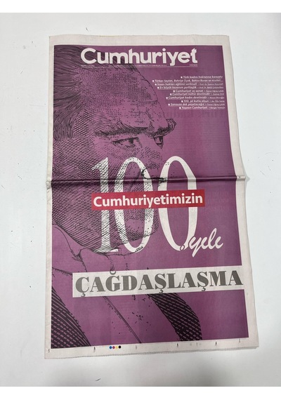 29 Ekim 2023 Cumhuriyet Gazetesi Eki Çağdaşlaşma  Teşhir Ürün