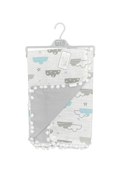 Sebi Bebe Ponponlu Battaniye 70x90cm 9212