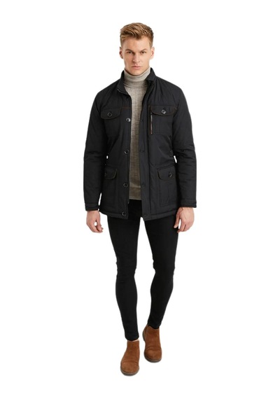 Dynamo Erkek Spor Parka 3450 Bgl-st01641 Siyah