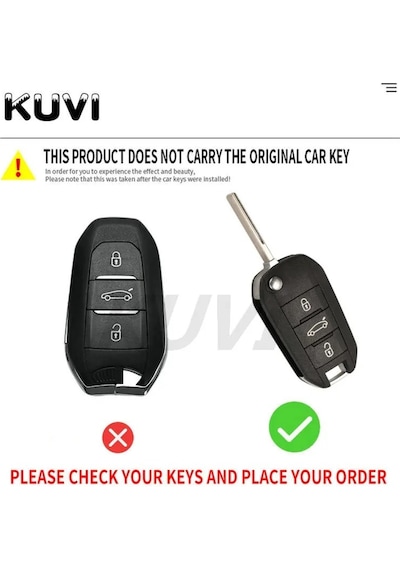 Citroen C4 Picasso Uyumlu Parlak Anahtar Kılıfı Gri Renk
