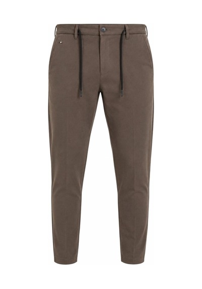 Hzr Wear Erkek Jogger Pantolon Esnek Kumaş Likralı Slim Fit Bağcıklı Kahverengi