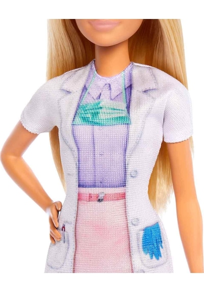 Barbie Bakım Temalı Kariyer Oyun Seti Diş Hekimi Bebeği - Muayene Koltuklu Doktor Seti