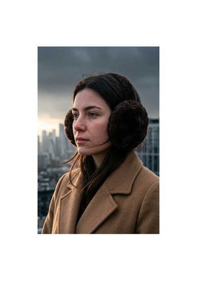 Emybox Soft Peluş Kulaklık - Kışlık Sıcak Tutan Kulak Koruyucu Yumuşak Dokulu Faux Fur Kadın Kulaklığı Kahverengi