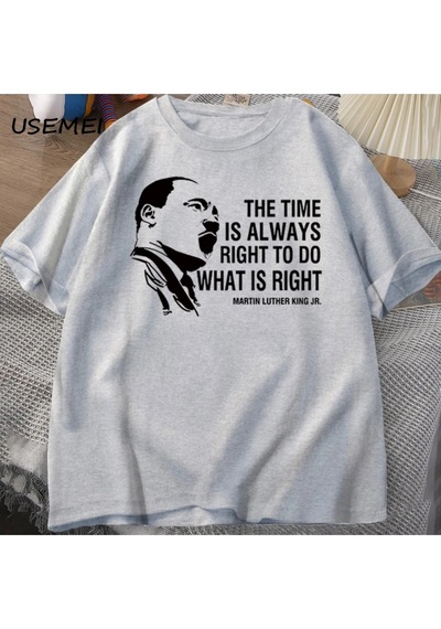 Flood Of Style Zaman Her Zaman Yapmak İçin Doğru T Shirt Erkekler Kadınlar Martin Lutherking T-shirt Mlk Boy Gri Flood Of Style Zaman Her Zaman Yapmak İçin Doğru T Shirt Erkekler Kadınlar Martin Lutherking T-shirt Mlk Boy Gri