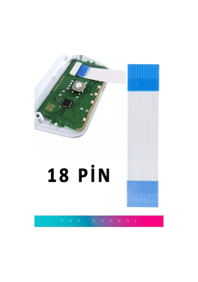 Ps5 18 Pin Touchpad Flex V1 Uyumlu Dualsense Dokunmatik Yüzey Kablosu Playstation 5 Kol Yedek Parça Mavi