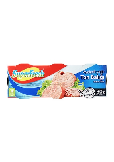 Superfresh Ayçiçek Yağlı Bütün Dilim Ton Balığı 3 x 75 G
