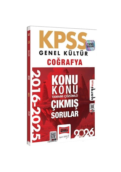 Yargı 2026 Kpss Genel Kültür Coğrafya 2016-2026 Konu Konu Tamamı Çözümlü Çıkmış Sorular