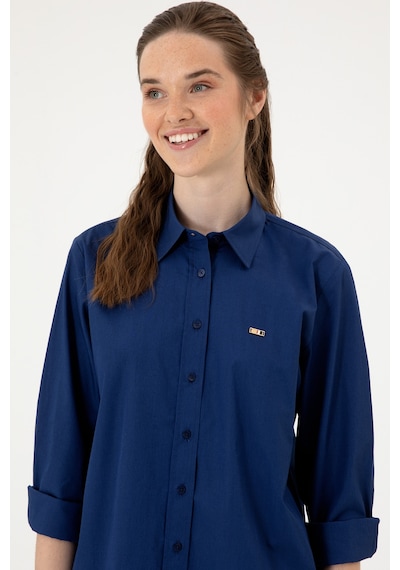 U.s. Polo Assn. Kadın İndigo Gömlek Desenli 50316699-vr028 Indigo U.s. Polo Assn. Kadın İndigo Gömlek Desenli 50316699-vr028 Indigo