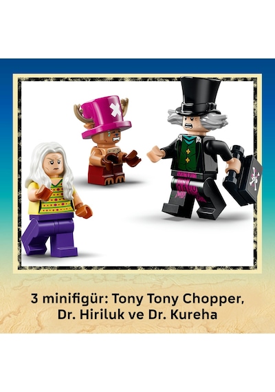 LEGO® ONE PIECE Dr. Hiriluk’un Sığınağı 75641 - 9 Yaş ve Üzeri Çocuklar için 3 Minifigür İçeren Oyuncak Yapım Seti (271 Parça)