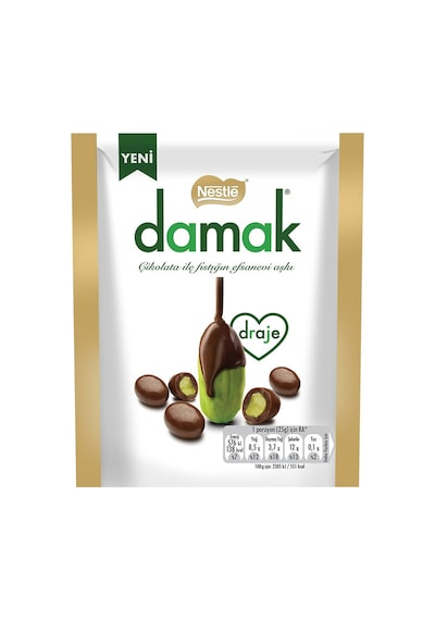 Nestlé Damak Draje 50g Antep Fıstık - 4 Adet Tarı