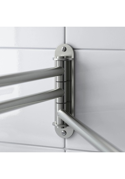 Ikea Brogrund Havluluk 43-63 X 3 X 15 Cm Krom
