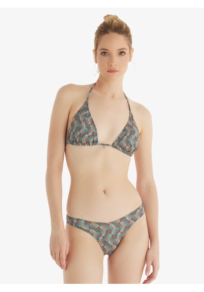 Kadın Brazilian Bikini Altı 10706 - Desenli Çok Renkli