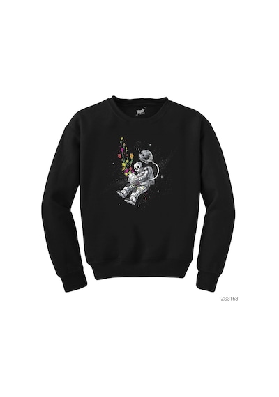 End Of Human Siyah Sweatshirt Siyah