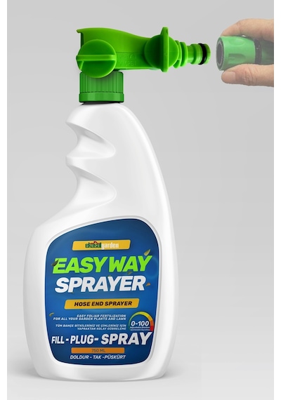 EkosolGarden Easy Way Hortum Ucu Sprayer Çim ve Bahçe Bitkileri