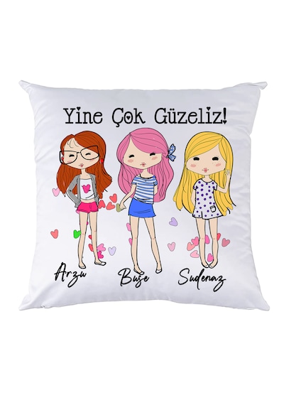 Best Friend En İYi Arkadaşa Hediye İSimli Ve Mesajlı Yastık