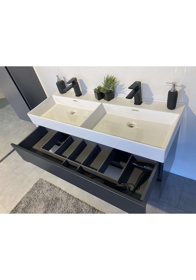 Orka Malta 120 Alt Modül + Lavabo Mat Antrasit Diğer Orka Malta 120 Alt Modül + Lavabo Mat Antrasit Diğer