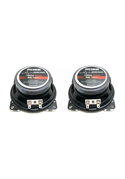 Rose 10Cm 120Watt Tweeterli Oto Hoparlör - 2Adet