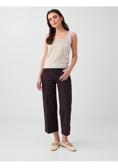Jimmy Key Acı Kahve Cep Detaylı Normal Bel Denim Pantolon 6sw187116803 Acı Kahverengi