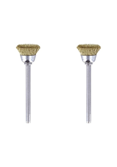 536 Pirinç Fırça, Altın, Bronz Ve Bakır Temizleme, 13 Mm, 2'li