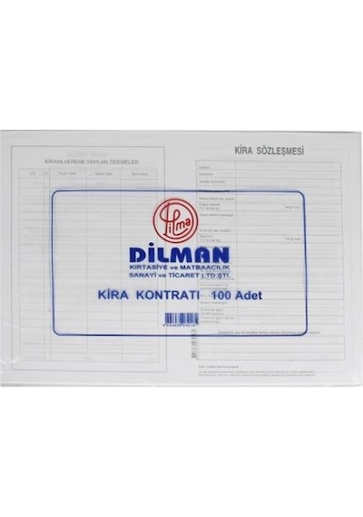 Dilman Kira Kontratı 100'Lü
