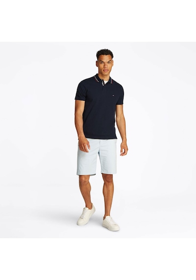 Tommyhilfiger Polo Yaka Logo Pike T-shirt.regular Fit Siyah