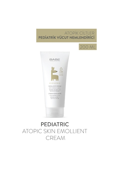 Babe Pediatric Atopia Skin Emollient Cream 200 ML - Bebek ve Çocuklar İçin Besleyici Vücut Kremi