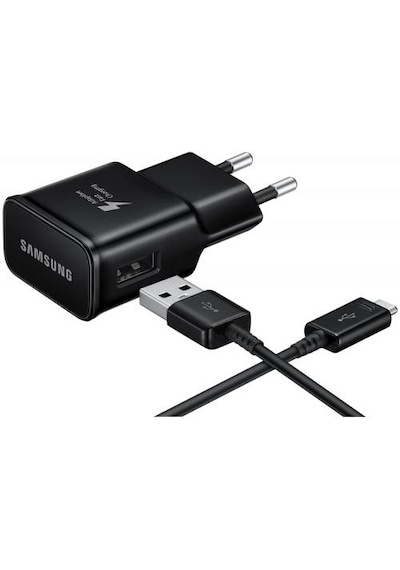 Samsung Uyumlu Hızlı Şarj Aleti Ve Micro Usb Şarj Kablosu Senalstore - Beyaz