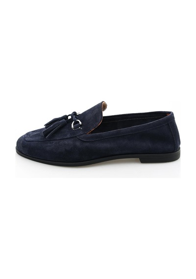 Lacivert Süet Loafer 34307-Lacivert