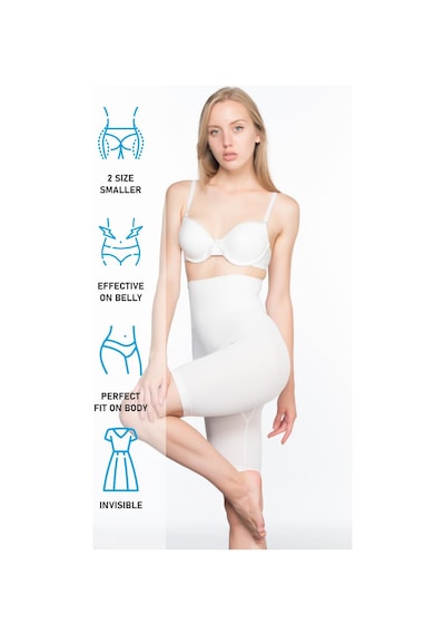 Beyaz Mı Emay 3200 Pantolon Altı Soft Double Boxer Korse Beyaz