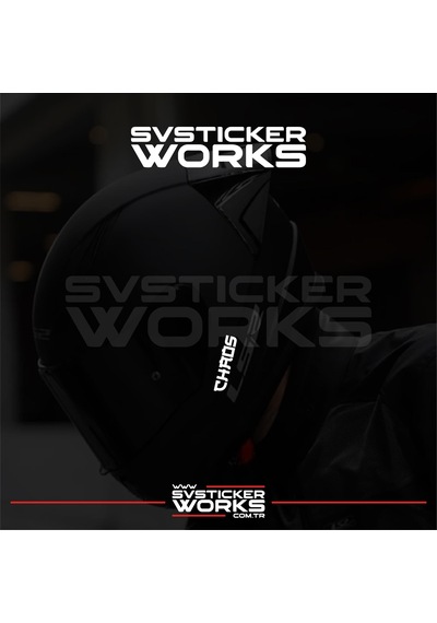 Chaos Vizör Sticker Kask Vizör Sticker Tüm Kasklar Uyumlu 1 Adet Beyaz