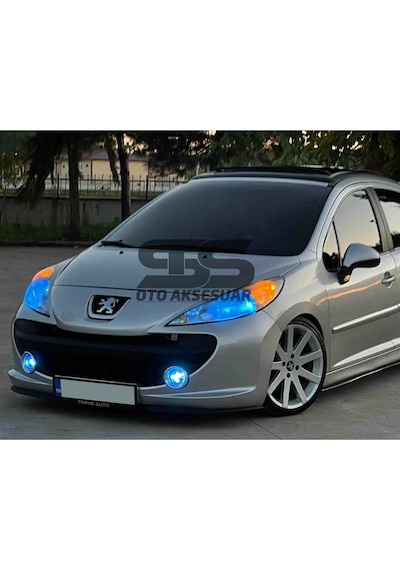 Peugeot 207 Cupra R Uyumlu Ön Lip Mat Siyah Ön Tampon Lip (Sts Oto Aksesuar) (01)