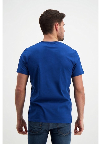 Rich Erkek Bisiklet Yaka T-shirt Mavi