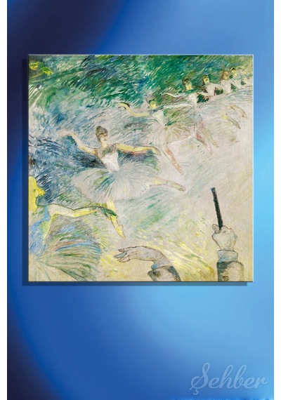 Kare Kanvas Tablo Ev Kafe Ofis Post-empresyonist Henri De Toulouse-lautrec Bale Dansçıları 2409