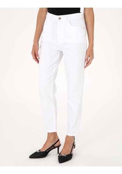 Pierre Cardin Kadın Beyaz Pantolon Jean 50313234-vr013 Beyaz