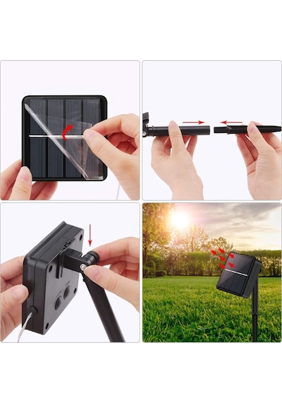 Technosmart Solar 50 Ledli 7 Metre Bahçe Aydınlatma Dekorasyon  Gü