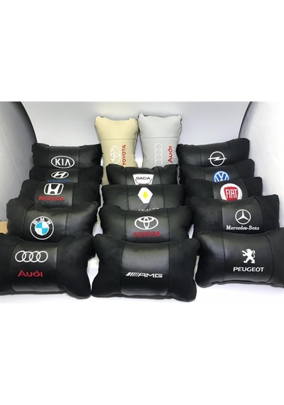 Opel Lüks Deri Oto Yastık Boyun Yastığı (376788412)