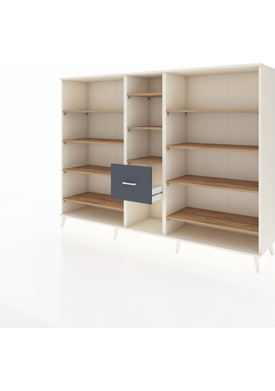 Hyperion Dolap 11 Raflı 3 Çekmeceli 220x44x163 Aytaşı-çam/antras Aytaşı-çam/antrasit Hyperion Dolap 11 Raflı 3 Çekmeceli 220x44x163 Aytaşı-çam/antras Aytaşı-çam/antrasit